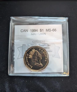1994  Coin Mart Graded, Canadian, Loon Dollar, **MS-66 NBU** - Bild 1 von 7