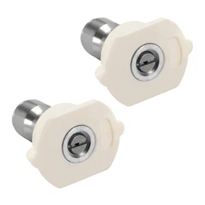 2 Pcs Pressure Washer Spray Nozzle Tips 1/4" Fan 40 Degree 1.2mm Orifice Dia - Picture 1 of 3