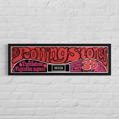 THE ROLLING STONES 'Their Satanic Majesties Request' 1967 UK Poster, 6¼"x24" - Image 1 of 4