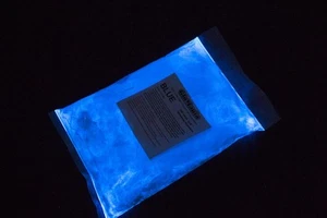Polvo de pigmento AZUL Brillo en la Oscuridad 5ta Generación 1 lb Luminoso, Estroncio - Imagen 1 de 4