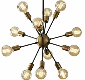 Mi Siècle Design Spoutnik Lustre Classique Look Décorative de Collection Feux - Picture 1 of 4