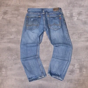 Y2K 2000's Quicksilver Mid Wash Baggy Relax Fit Denim Jeans Pant's - Picture 1 of 2