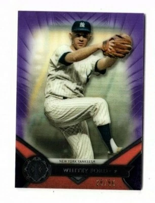 2017 Topps Tribute Amethyst 25/50 Whitey Ford #3 HOF - Image 1 of 2