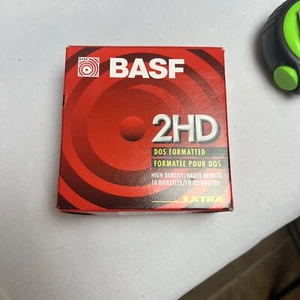 9er Pack Disketten 3,5"/90mm BASF 2HD DOS Formatierte High Density Disketten - Bild 1 von 3
