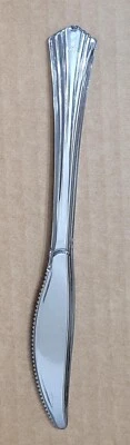 WNA REFLECTIONS HEAVYWEIGHT PLASTIC UTENSILS 60 SILVER KNIVES 7 1/2" DISPOSABLE - Image 1 of 4