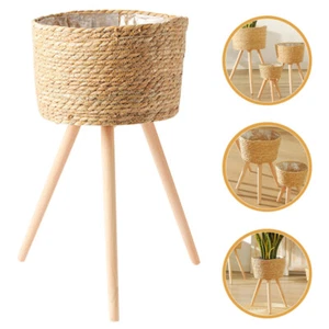 Wooden Flower Stand Man Indoor Plant Rack Succulent Plants Holder - Picture 1 of 12