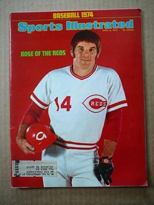 SPORTS ILLUSTRATED MAGAZINE - APRIL 8 1974 - PETE ROSE of THE REDS - VG - Picture 1 of 2