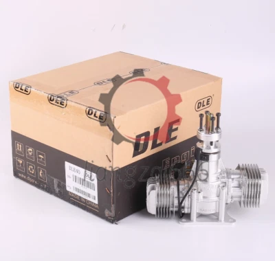 DLE40 40cc Twin Gas Engine with Electronic Ignition and Muffler - Image 1 of 4