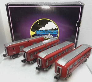 MTH 10-1065 O-GAUGE 600 SERIES RED & SILVER 4-CAR PASSENGER SET LNIB - Picture 1 of 13
