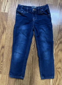 GIRLS LIGHTLY DISTRESSED STRETCH DENIM CAT & JACK JEANS SIZE 7 - Picture 1 of 6