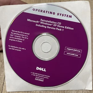 ⭐️ Dell Operating System Reinstallation CD Windows XP Home Edition & SP 1 - Picture 1 of 1