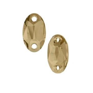 Owlet Coser 3231 Swarovski® Cristal Golden Shadow (GSHA) 23x14 mm - Imagen 1 de 2
