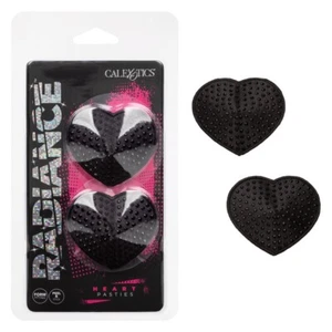 Cal Exotics Radiance Heart Pasties Negro - Adhesivo Pezón Cubierta Pegatina - Imagen 1 de 9