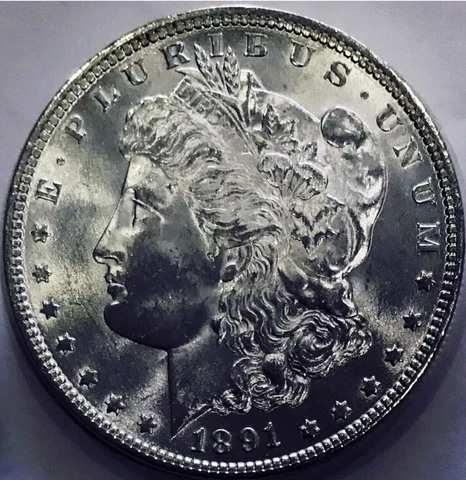 ⭐️1891 MORGAN⭐️RARE OF RARE⭐️HUGE CLEAM CHEEK ⭐️SUPERB GEMBU++++⭐️FLAWLESS⭐️ Cover