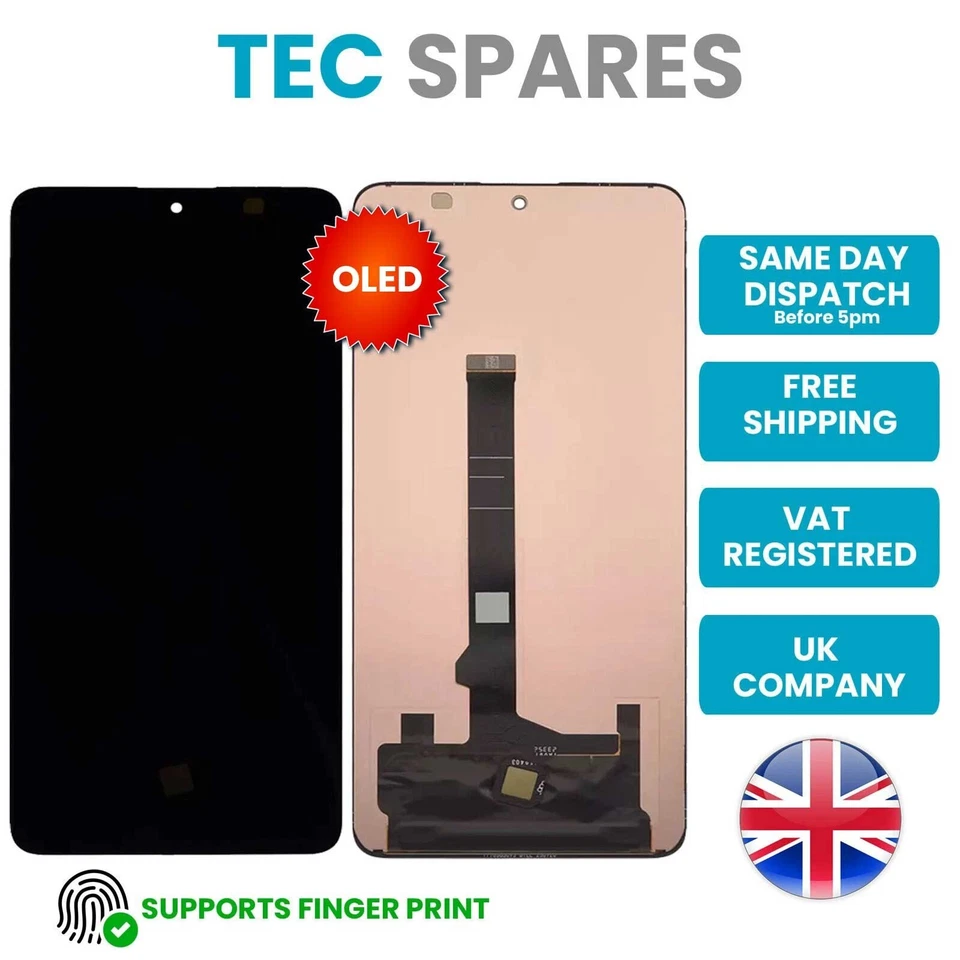 TECSPARES Xiaomi Redmi Note 13 Pro 2312DRA50C,2312CRAD3C,2312DRA50G 5G OLED LCD Display