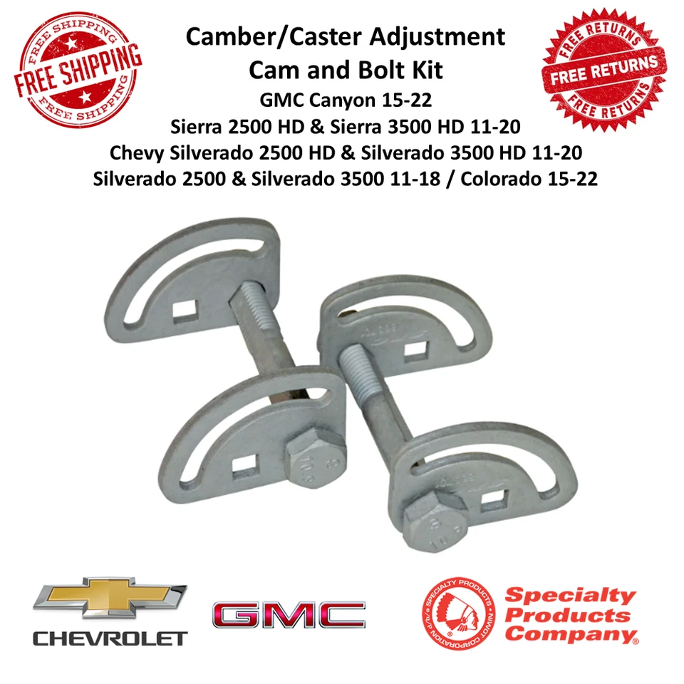 SPC Camber/Caster Adj. Cam & Bolt Kit For Colorado, Canyon, Silverado, Sierra - Image 1 of 4