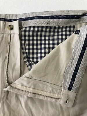 Pantalones Cortos Chinos Tailorbyrd 42 x 7.5" Colección Caqui Informales 100% Algodón Foto 1 de 4