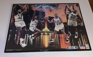 Shaq O’neal “The Magic Show “ 1995 20"x16" Poster Excellent Framed Orlando Magic - Picture 1 of 3