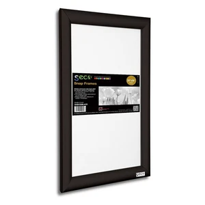 Marco de póster a presión Seco Front Load fácil de abrir 24" x 36" aluminio negro - Imagen 1 de 1