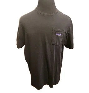 Patagonia Herren T-Shirt Large schwarz Fronttasche - Bild 1 von 4