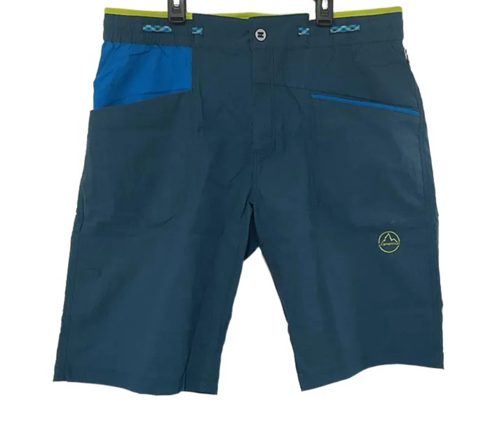 Pantalones cortos de escalada para hombre La Sportiva, talla XL, azules. Foto 1 de 3