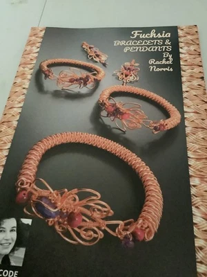 Fuchsia Bracelet and Pendant Tutorial Booklet By Rachel Norris - Image 1 of 2