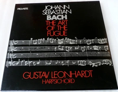 Gustav Leonhardt - Bach - THE ART OF THE FUGUE  2 Recod Box Set With Booklet LP - Image 1 of 4