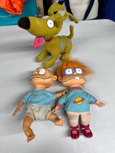 Muñecas de peluche Rugrats Tommy Pickles & Chuckie Finster, Spike - Applausos 1993 - Imagen 1 de 9