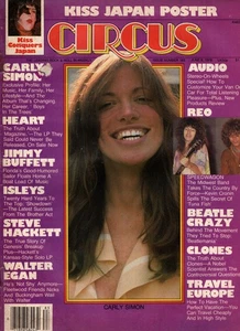 1978 Circus June 8 - Carly Simon; Heart; Jimmy Buffett; Reo Speedwagon; Isley - Picture 1 of 1