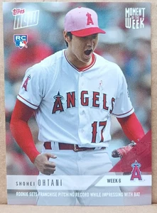 2018 TOPPS NOW SHOHEI OHTANI MOMENT OF THE WEEK MOW-6 LOS ANGELES ANGELS RC - Picture 1 of 6