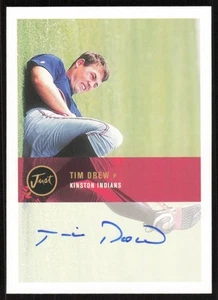 2000 Just Autographs Tim Drew Auto Kinston Indians #BA-46 Karte signiert - Bild 1 von 2