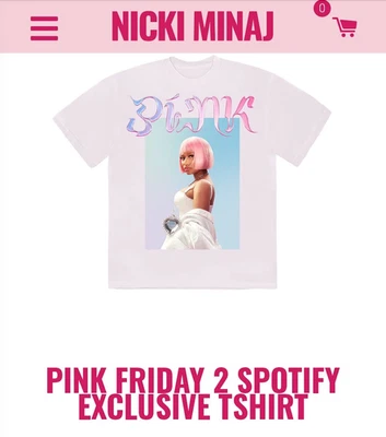Limited Edition Nicki Minaj Shirt Spotify Medium - Imagem 1 de 3