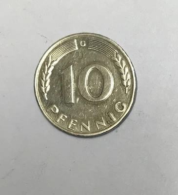 Alemania - República Federal 10 Pfennig, 1950 Foto 1 de 2