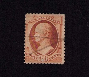 217 30¢ Hamilton Stamp Used 1888 - Picture 1 of 5