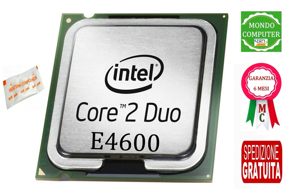 PROCESSORE SOCKET 775 INTEL CORE 2 DUO E4600 / 2M / 800 / SLA94 - Immagine 1 di 1