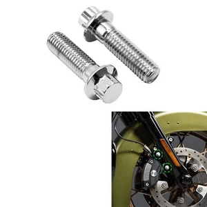10mm M10x1.5 Metric Front Brake Caliper Bolts Kit Fit For Harley Touring Chrome - Bild 1 von 8