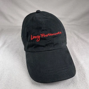 Levy Restaurants Mütze Herren Einheitsgröße schwarz verstellbarer Riemen hinten Kappe bestickt Uniform - Bild 1 von 10