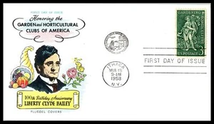 1958 Gardening Horticulture Clubs 3c Sc 1100 FDC with Fluegel cachet (K10 - Picture 1 of 1