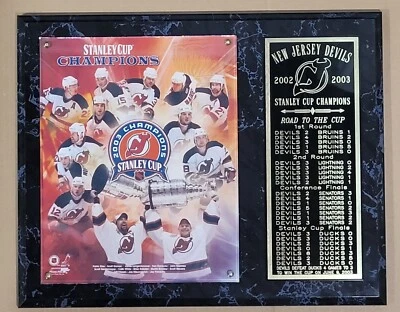 Placa de campeones de la Copa Stanley 2002-2003 New Jersey Devils Foto 1 de 4