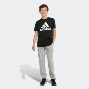 ADIDAS BOYS CARGO FLEECE 3-STRIPES JOGGER SWEATPANTS SIZE XS 7 NWT - Picture 1 of 3