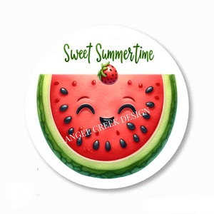 Strawberry Watermelon Sweet Summertime Scrapbook Stickers Envelope Seals Favors - Picture 1 of 1