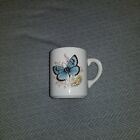 Hand Crafter Ceramo Studio Blue Butterfly Mug Cup 