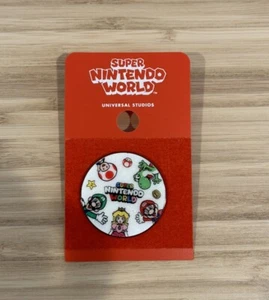 New Universal Studios Pin Super Nintendo World Glittery Mario Luigi Peach Yoshi - Picture 1 of 2