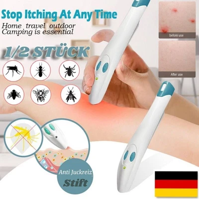 Anti Juckreiz Stift Elektronischer Stichheiler Insektenstich Mückenstich Heiler - Bild 1 von 4