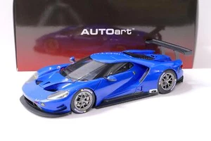 1:18 Autoart Ford GT LM Le Mans 2018 Plain Body Color Version Blue 81812 - Picture 1 of 4