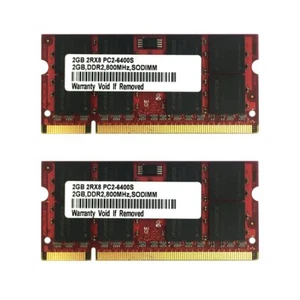 4GB 2GB 1GB DDR2 800MHz PC2-6400S 200Pin Non-ECC Red SODIMM RAM Notebook Memory - Picture 1 of 14