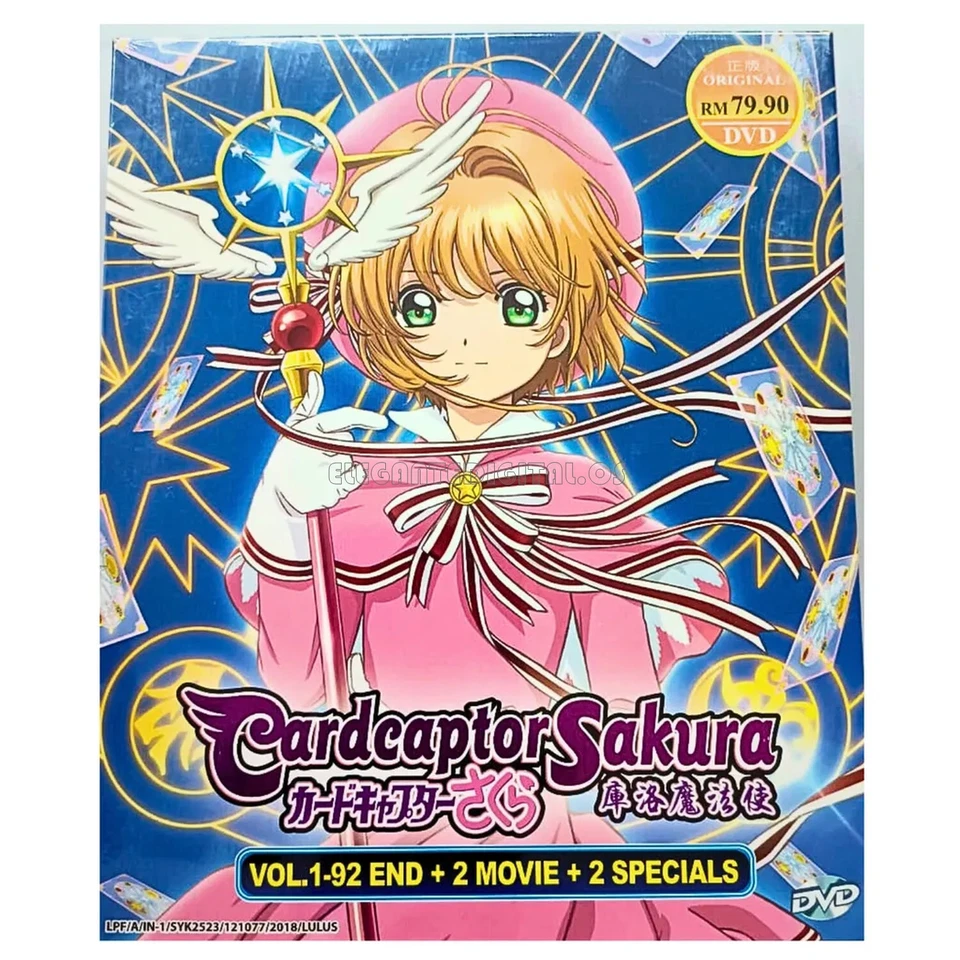 Anime DVD Cardcaptor Sakura TV 1-92 End 2 Movies 2 SP Eng Dubbed