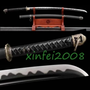 Espada militar japonesa 41" sable afilado hoja de acero al carbono hoja de acero al carbono - Imagen 1 de 10