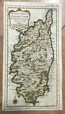 CORSICA FRANCE 1760 NICOLAS BELLIN NICE ANTIQUE ENGRAVED MAP 18e CENTURY