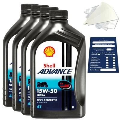 4 Liter original Shell Advance 4T Ultra 15W50 Motoröl Motorrad 600041556 - Bild 1 von 4